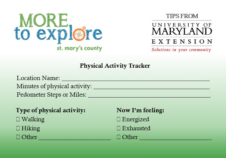More to Explore Physical Activity Tracker