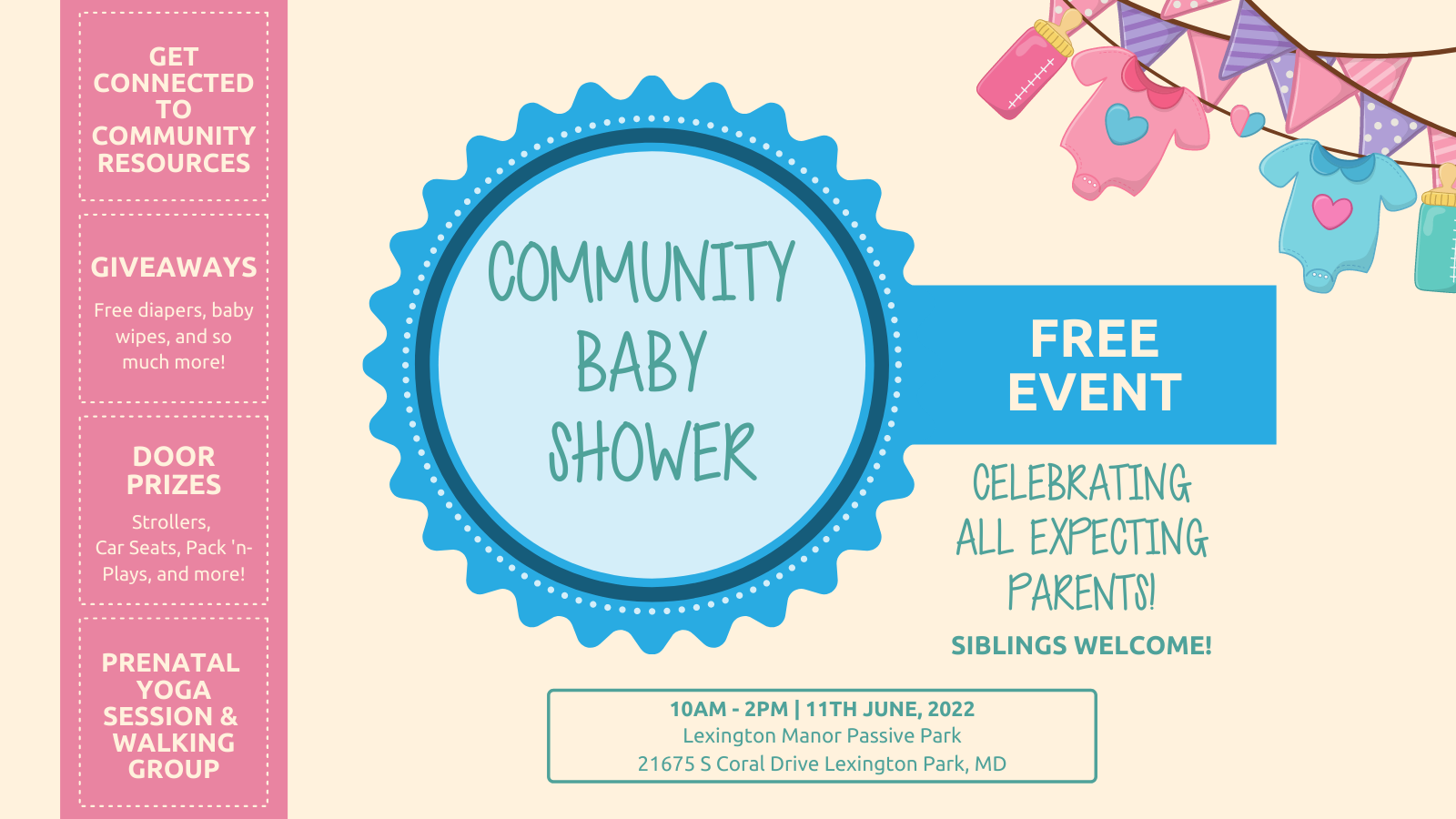 Community Baby Shower banner image